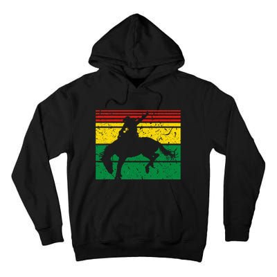 Rodeo Bronc Riding African American Cowgirl Graphic Tall Hoodie