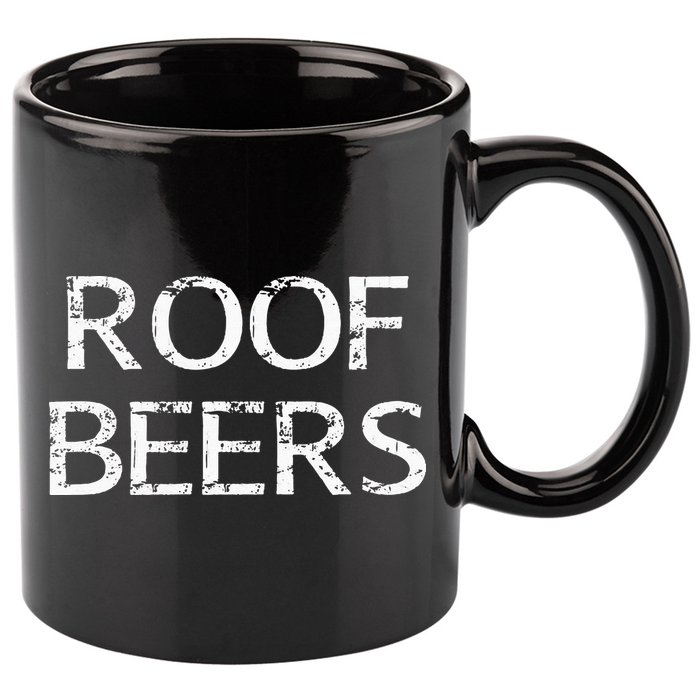 Roof Beers 11oz C Handle Ceramic Mug