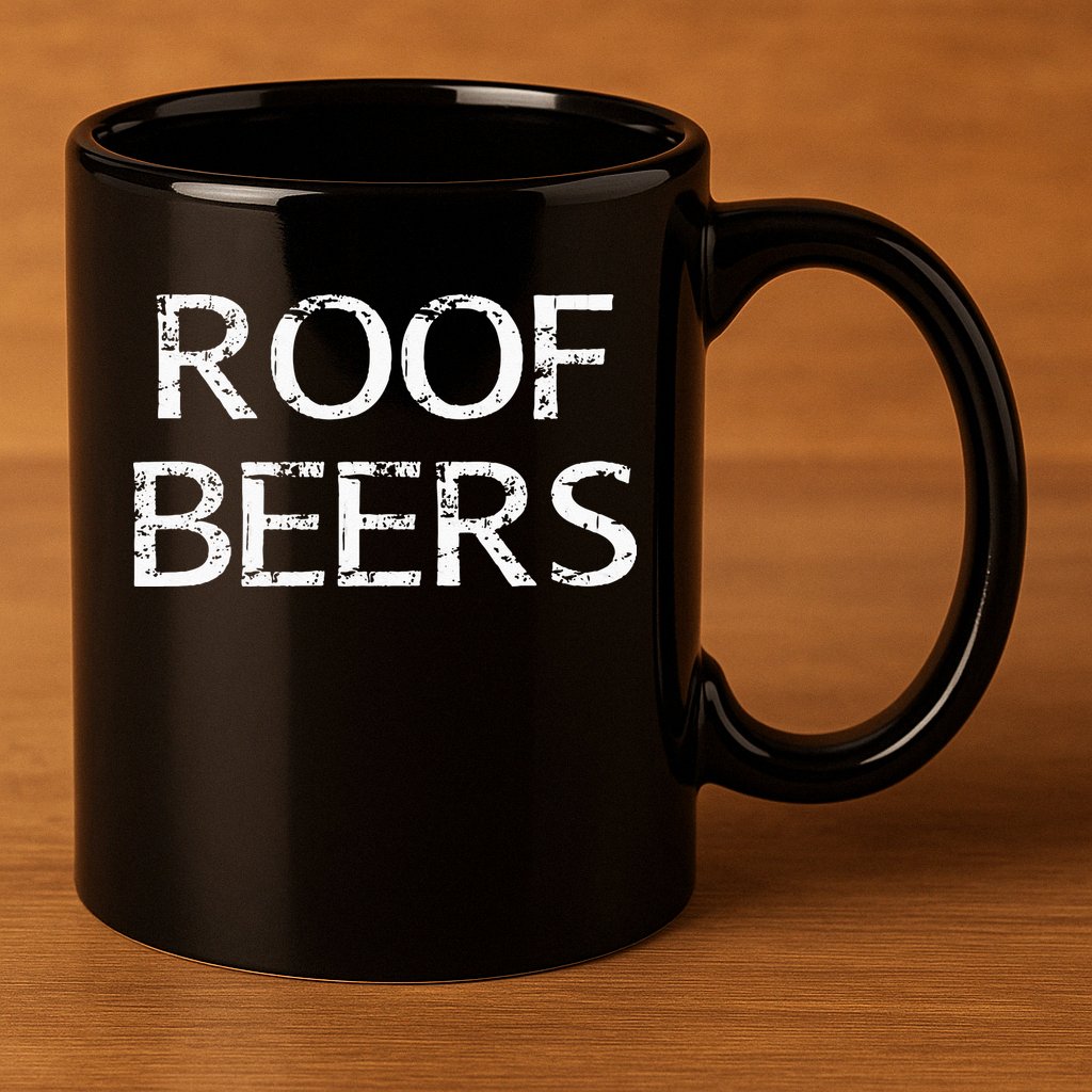 Roof Beers 11oz C Handle Ceramic Mug