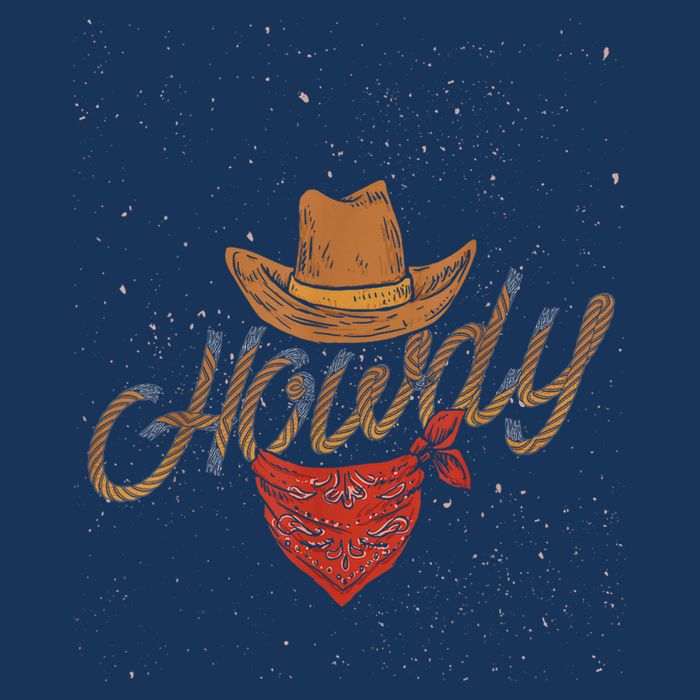 Rodeo Bull Riding Western Texas Howdy Yeehaw Cowboy Bucket Hat