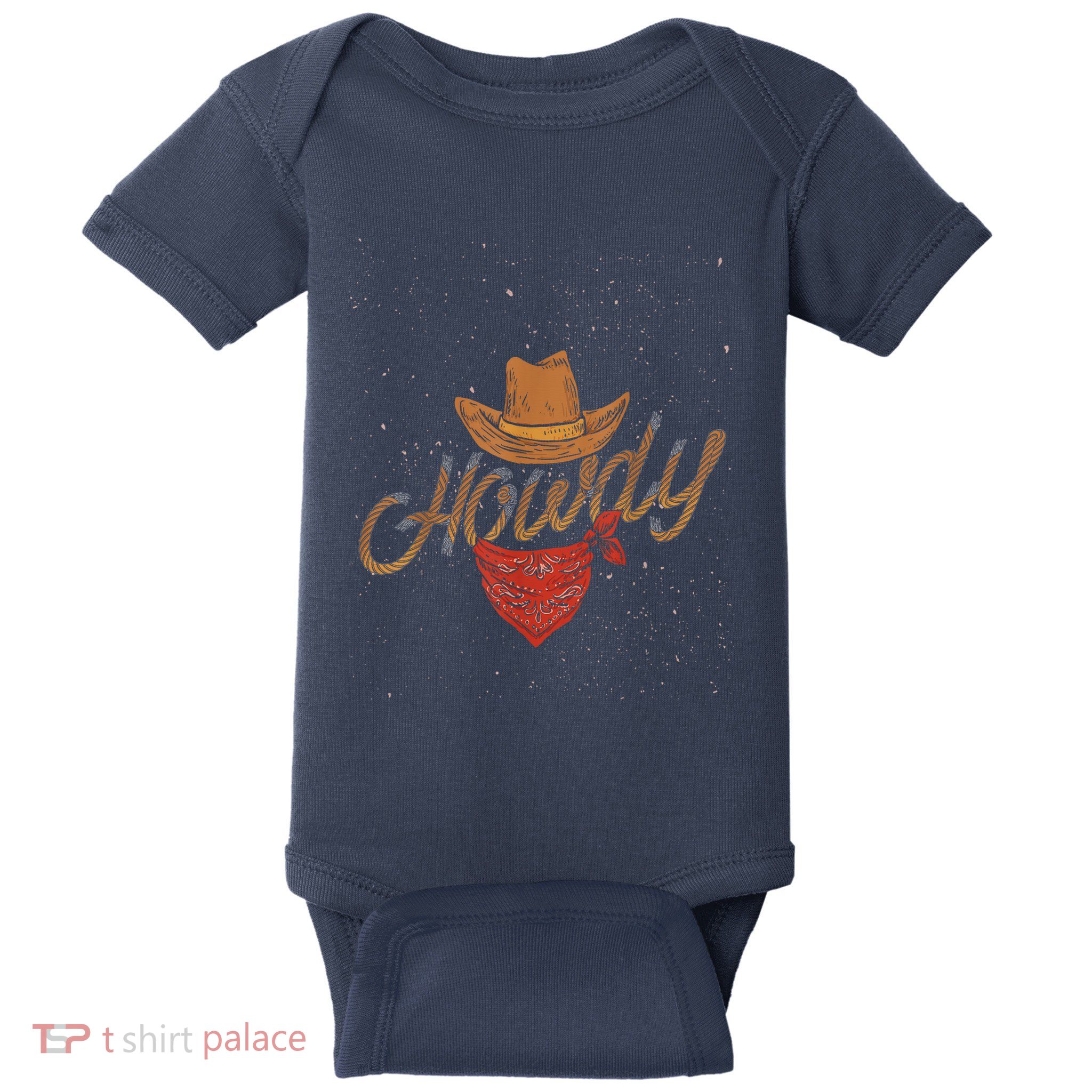 Rodeo Bull Riding Western Texas Howdy Yeehaw Cowboy Baby Bodysuit