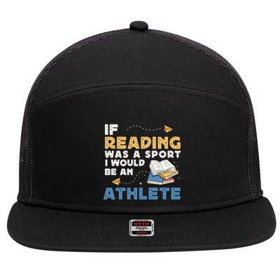 Read Books Reading Fanatic Reader Book Nerd Gift 7 Panel Mesh Trucker Snapback Hat