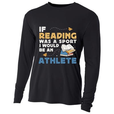 Read Books Reading Fanatic Reader Book Nerd Gift Cooling Performance Long Sleeve Crew
