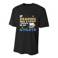 Read Books Reading Fanatic Reader Book Nerd Gift Youth Performance Sprint T-Shirt
