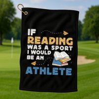 Read Books Reading Fanatic Reader Book Nerd Gift Golf Towel