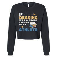 Read Books Reading Fanatic Reader Book Nerd Gift Cropped Pullover Crew