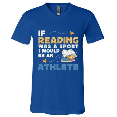 Read Books Reading Fanatic Reader Book Nerd Gift V-Neck T-Shirt