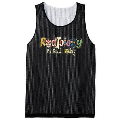 Radiology Be Rad Today Skull Radiologist Xray Technician Mesh Reversible Basketball Jersey Tank