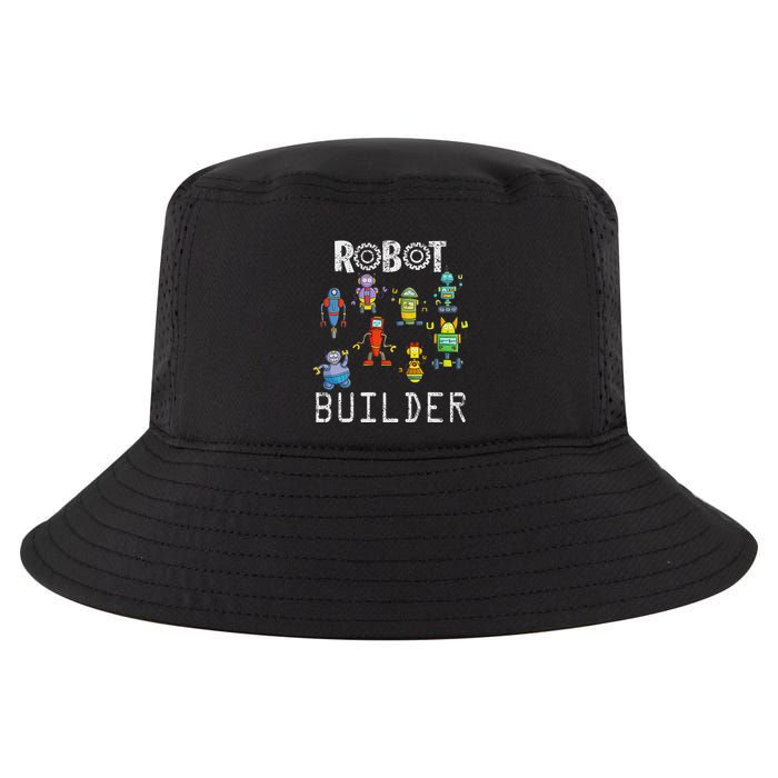 Robot Builder Robotics Engineer Funny Robot Engineering Cool Comfort Performance Bucket Hat