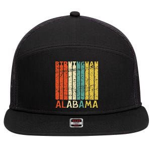 Retro Birmingham Residents State Alabama 7 Panel Mesh Trucker Snapback Hat