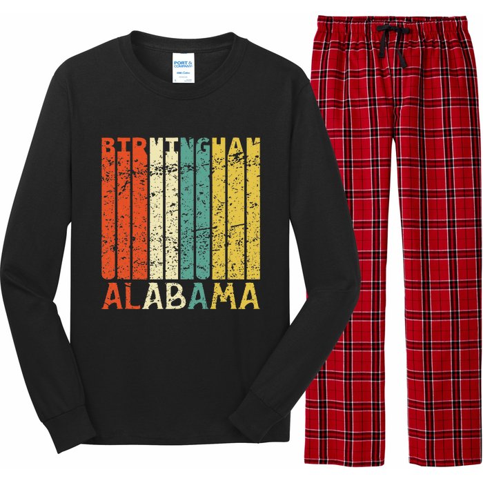 Retro Birmingham Residents State Alabama Long Sleeve Pajama Set