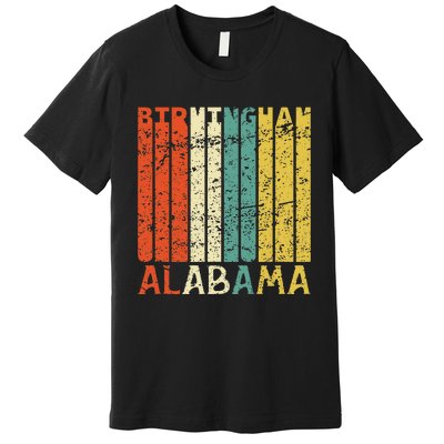 Retro Birmingham Residents State Alabama Premium T-Shirt