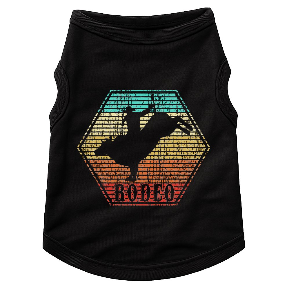 Rodeo Bull Riding Vintage Cowboy Doggie Tank