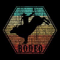 Rodeo Bull Riding Vintage Cowboy Backpack