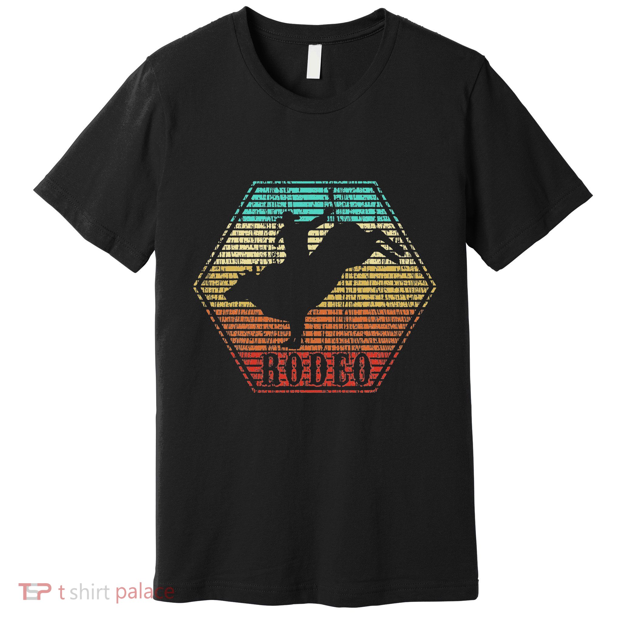 Rodeo Bull Riding Vintage Cowboy Premium T-Shirt