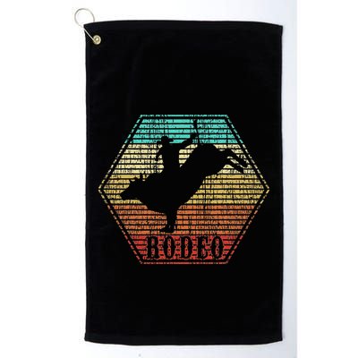 Rodeo Bull Riding Vintage Cowboy Golf Towel