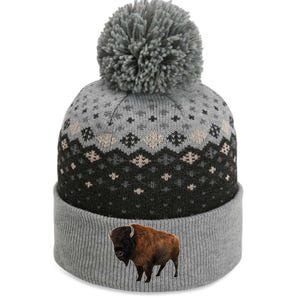 Realistic Bison The Baniff Cuffed Pom Beanie