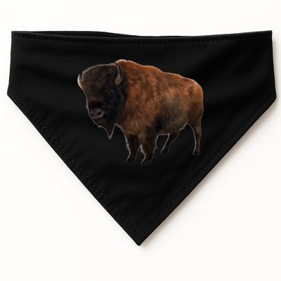 Realistic Bison USA-Made Doggie Bandana