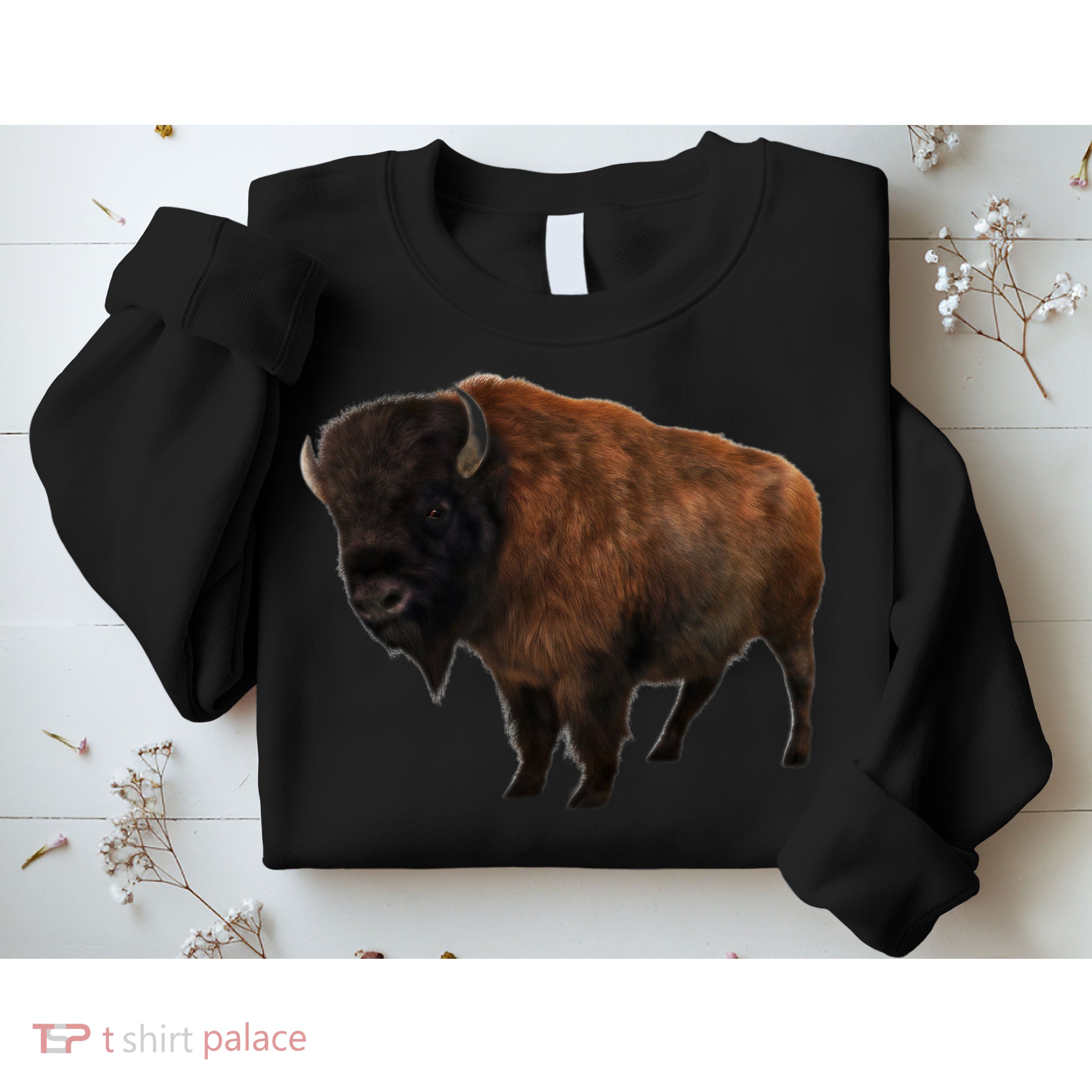 Realistic Bison Sweatshirt