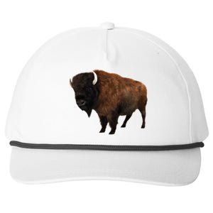 Realistic Bison Snapback Five-Panel Rope Hat