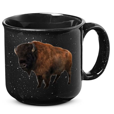 Realistic Bison 15oz Campfire Ceramic Mug