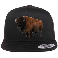 Realistic Bison Flatbill Hat