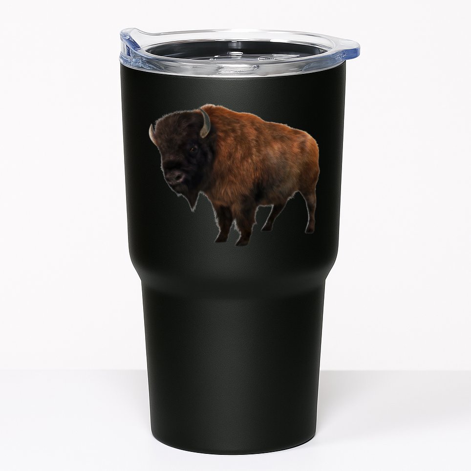 Realistic Bison Tumbler
