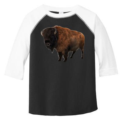 Realistic Bison Toddler Fine Jersey T-Shirt