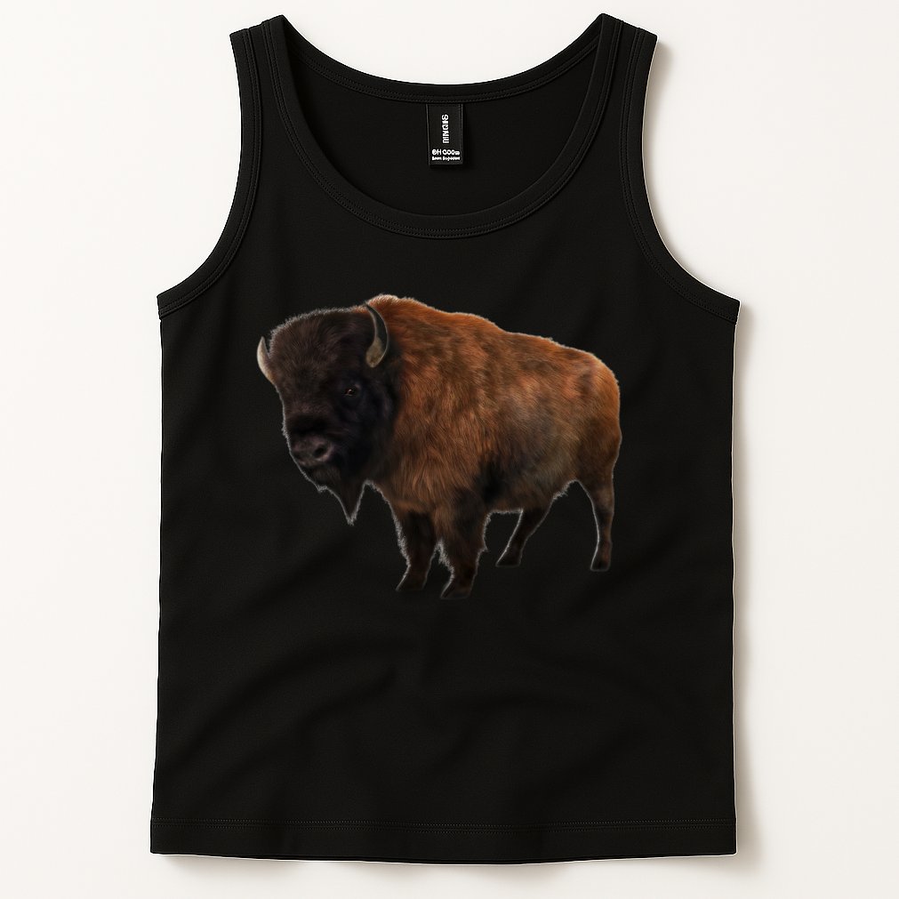 Realistic Bison Tank Top
