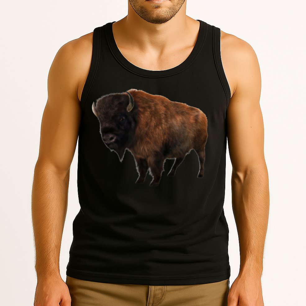 Realistic Bison Tank Top