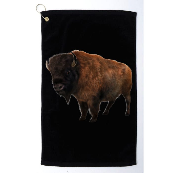 Realistic Bison Golf Towel