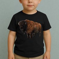 Realistic Bison Toddler T-Shirt