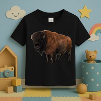 Realistic Bison Toddler T-Shirt