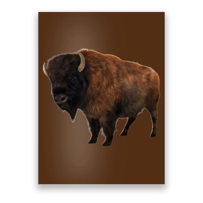 Realistic Bison Poster