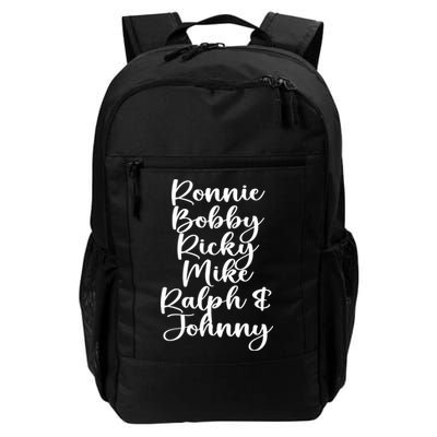 Ronnie Bobby Ricky Mike Ralph And Johnny Backpack