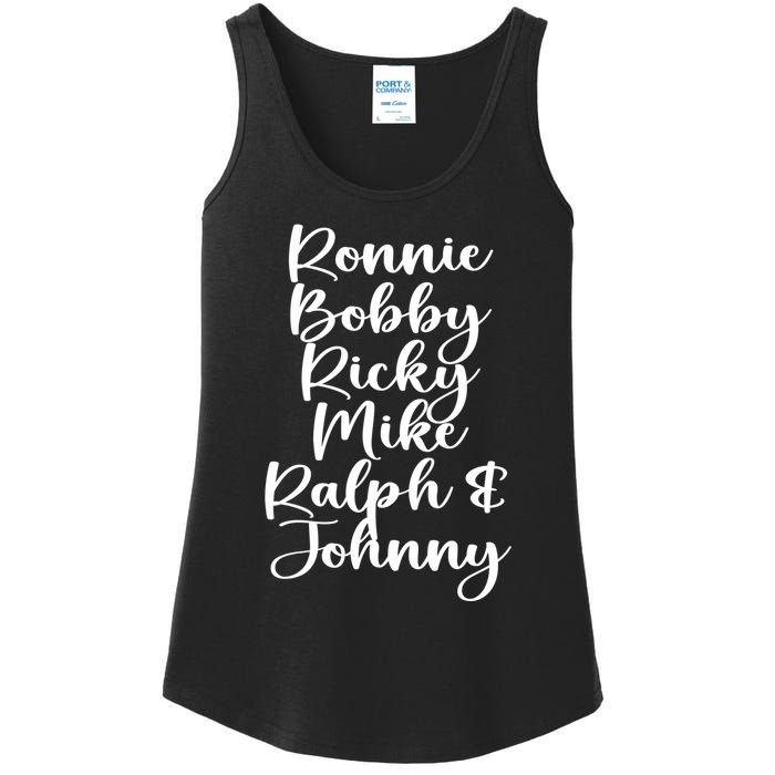 Ronnie Bobby Ricky Mike Ralph And Johnny Ladies Essential Tank