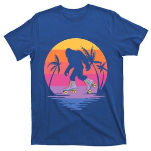 Retro Bigfoot Roller Skating Sasquatch 80s 90s Skater Cool Gift T-Shirt