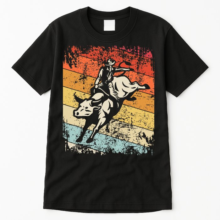 Retro Bull Riding For Cowboy Tall T-Shirt