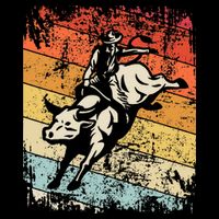 Retro Bull Riding For Cowboy Tall T-Shirt