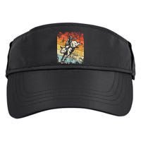 Retro Bull Riding For Cowboy Adult Drive Performance Visor