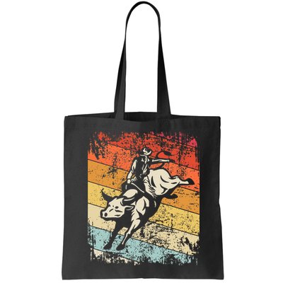 Retro Bull Riding For Cowboy Bag