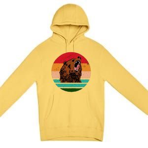 Retro Bear Premium Pullover Hoodie