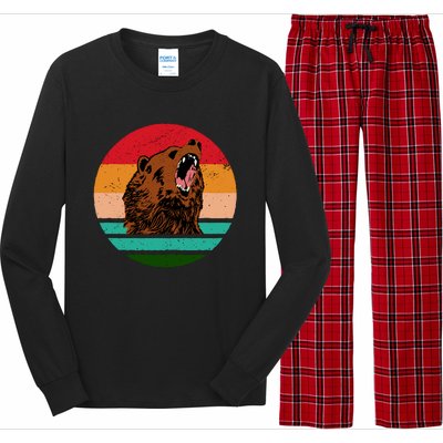 Retro Bear Long Sleeve Pajama Set