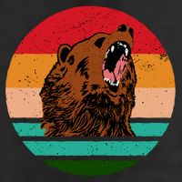 Retro Bear Golf Towel
