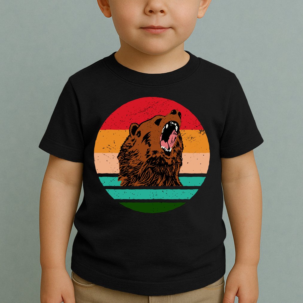 Retro Bear Toddler T-Shirt