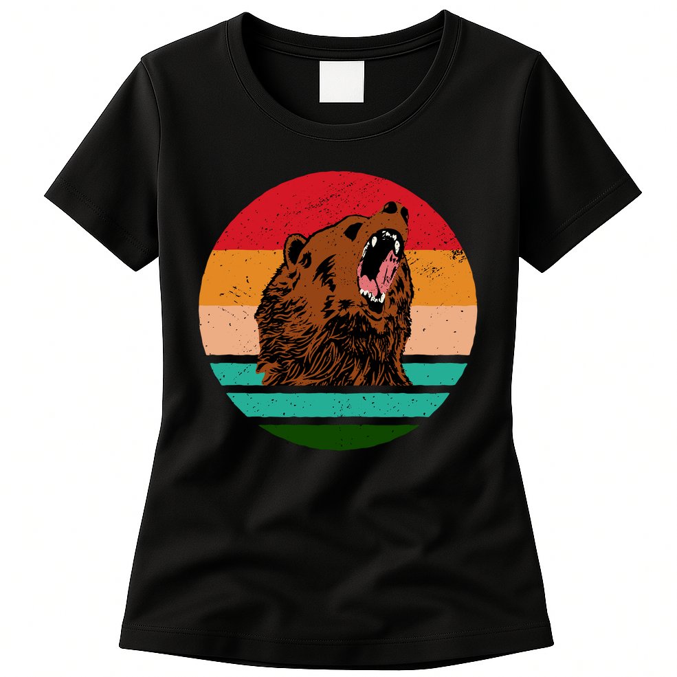 Retro Bear Womens T-Shirt