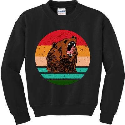 Retro Bear Kids Sweatshirt