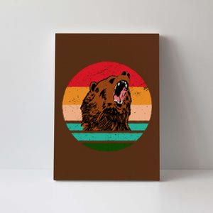 Retro Bear Canvas