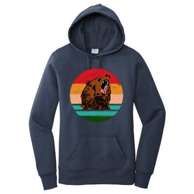 Retro Bear Women's Pullover Hoodie