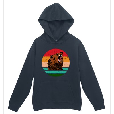 Retro Bear Urban Pullover Hoodie